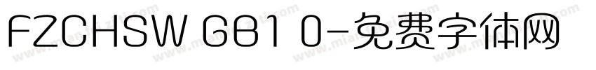 FZCHSW GB1 0字体转换